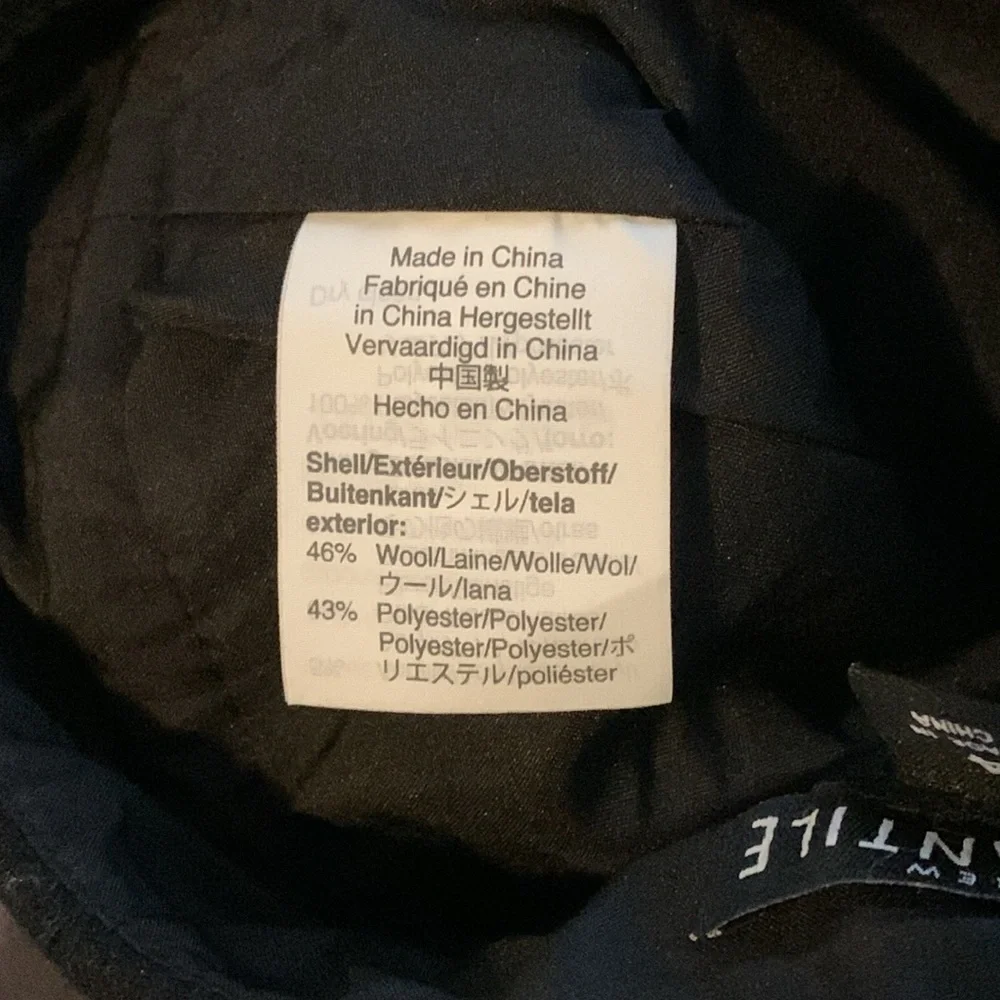 J. Crew Mercantile Black Wool Skirt Black Size 4 Pencil Straight Line A Frame - Picture 4 of 7